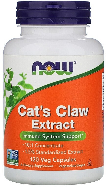 Капсули "Екстракт котячого кігтя" - Now Foods Cat's Claw Extract — фото N1