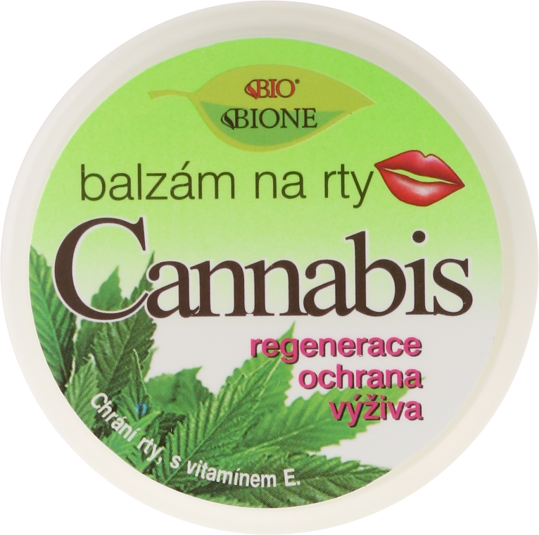Бальзам для губ - Bione Cosmetics Cannabis Lip Balm with UV Filter and Vitamin E — фото N1