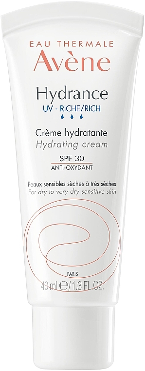 Avene Eau Thermale Hydrance Rich Hydrating Cream SPF 30 - Увлажняющий крем  для лица: купить по лучшей цене в Украине | Makeup.ua