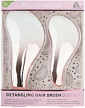 Духи, Парфюмерия, косметика Набор - Brushworks Detangling Hair Brush Duo Set (brush/2pcs)