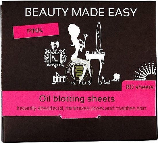 Матувальні серветки для обличчя "Рожеві" - Beauty Made Easy Oil Blotting Sheets Pink — фото N1