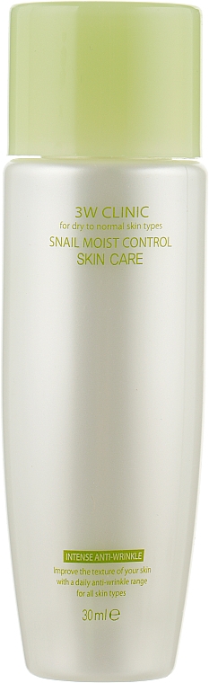 Набір - 3W Clinic Snail Moist Control Skin Care (f/cream/50ml + emulsion/150ml + emulsion/30ml + f/toner/150ml + toner/30ml) — фото N4