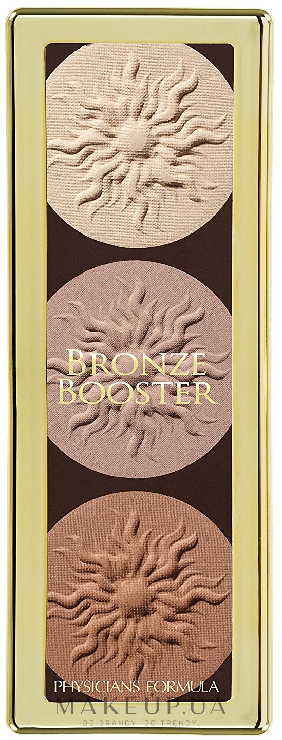 Палитра для контурирования - Physicians Formula Bronze Booster Glow-Boosting Strobe and Contour Palette Matte Sculpting Palette  — фото Light/Medium