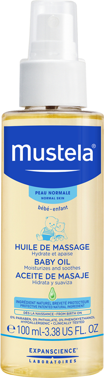 Масло для масажу - Mustela Bebe Massage Oil — фото N4