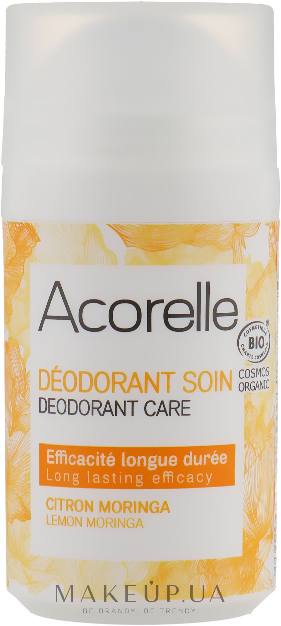 Роликовий дезодорант-догляд "Лимон і моринга" - Acorelle Deodorant Citron Moringa Roll On — фото 50ml