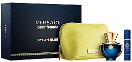 Versace Pour Femme Dylan Blue - Набор (edp/100ml + edp/ mini/10ml + pouch) — фото N1