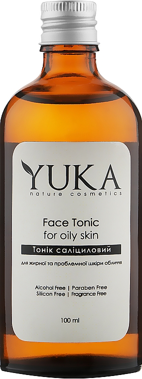 Тоник салициловый для жирной и проблемной кожи лица - Yuka Face Tonic — фото N1