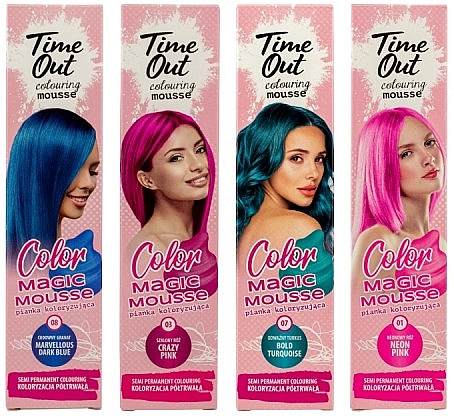 Окрашивающий мусс для волос - Time Out Color Magic Mousse — фото N4