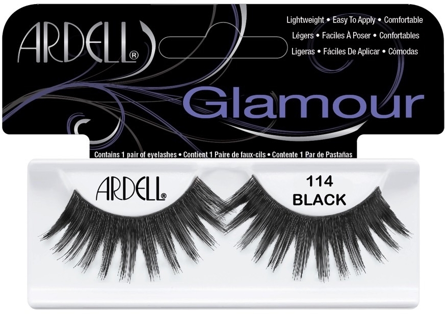 Накладні вії 114 Black - Ardell Glamour Lashes — фото N1