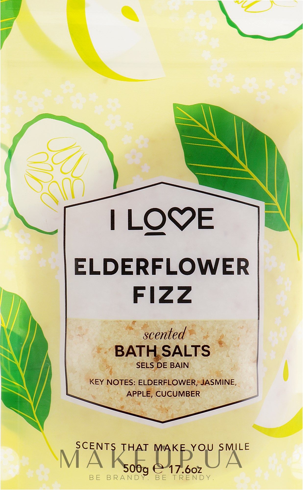 Сіль для ванни "Коктейль з бузини" - I Love Elderflower Fizz Bath Salt — фото 500g