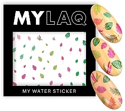 Наклейки для нігтів «Мій різнокольоровий лист» - MylaQ My Water Sticker My Colourful Leaf — фото N2