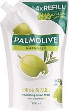 Рідке мило для рук "Молочко та оливка. Інтенсивне зволоження" - Palmolive Naturals (refill) — фото N4