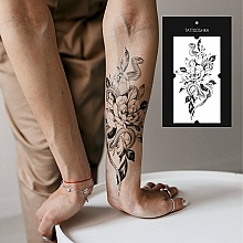 Временное тату "Змея и цветы" - Tattooshka — фото N4