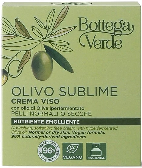 Крем для обличчя з оливковою олією - Bottega Verde Olivo Sublime Cream — фото N3