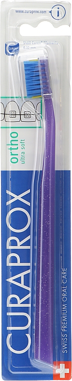 Зубна щітка, фіолетова - Curaprox CS 5460 Ultra Soft Ortho — фото N1