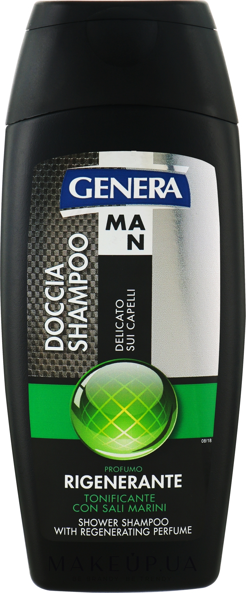 Шампунь-гель для душа для мужчин "Восстанавливающий" - Genera Man Doccia Shampoo Regenerante — фото 250ml