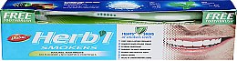 Набор "Smokers", салатовая - Dabur Herb`l (toothbrush/1 шт. + toothpaste/150 g) — фото N1