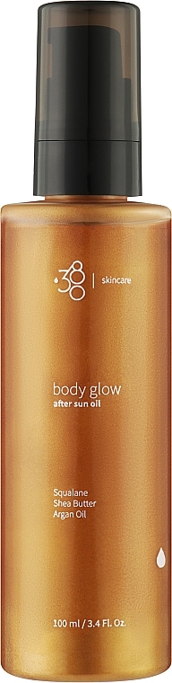 Масло после загара с шиммером - 380 Skincare Body Glow — фото N1