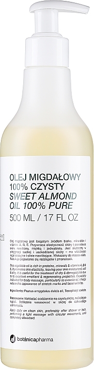 Мигдальна олія "100% чистота" - Botanicapharma Oil 100% — фото N2