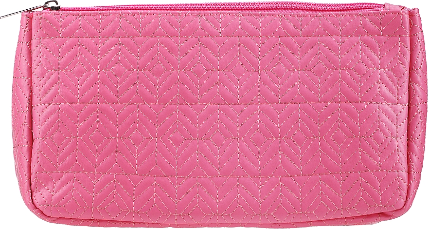Жіноча косметичка "Stitch", 98345, темно-рожева - Top Choice — фото N1