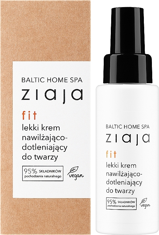 Легкий увлажняющий и насыщающий кислородом крем для лица - Ziaja Baltic Home Spa Light Face Cream Moisturising Oxygenating — фото N2