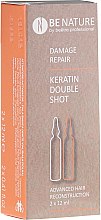Парфумерія, косметика Набір для відновлення волосся - Beetre BeNature Demage Repaire Keratin Double Shot (ampoule/2x12ml)
