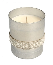 Парфумерія, косметика Декоративна свічка 8х9,5 см, срібна - Artman Crystal Opal Pearl