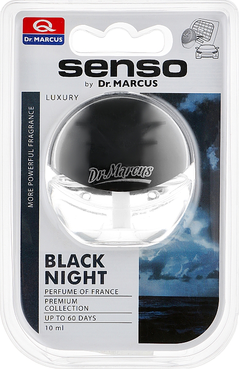 Освіжувач для автомобіля у пляшці "Чорна ніч" - Dr.Marcus Senso Luxury Black Night — фото N1