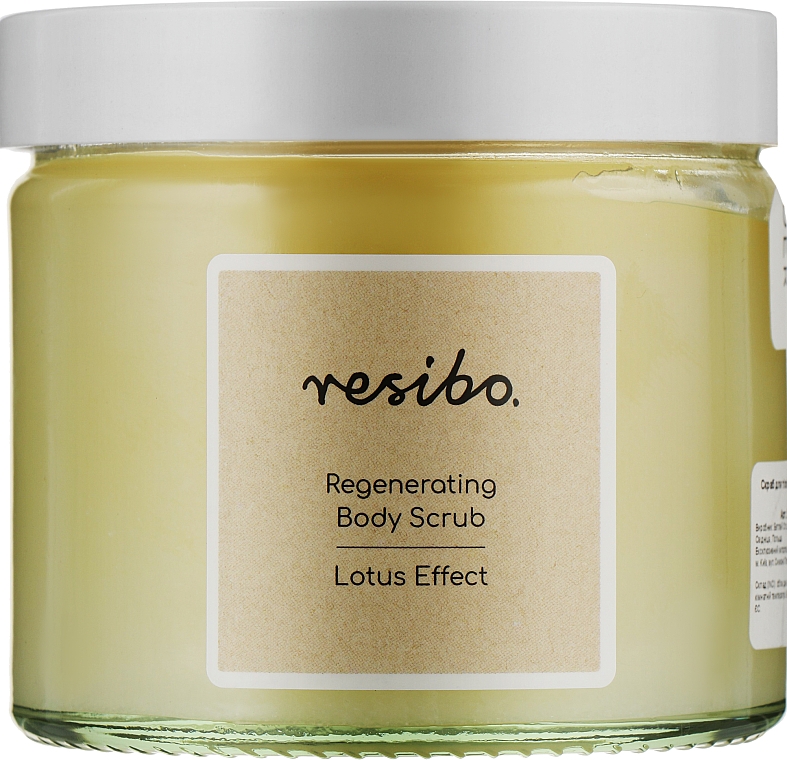 Відновлювальний скраб для тіла - Resibo Regenerating Body Scrub Lotus Effect — фото N1