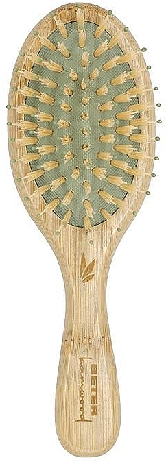 Расческа для волос бамбуковая, маленькая - Beter Bamboo Small Cushion Brush — фото N1
