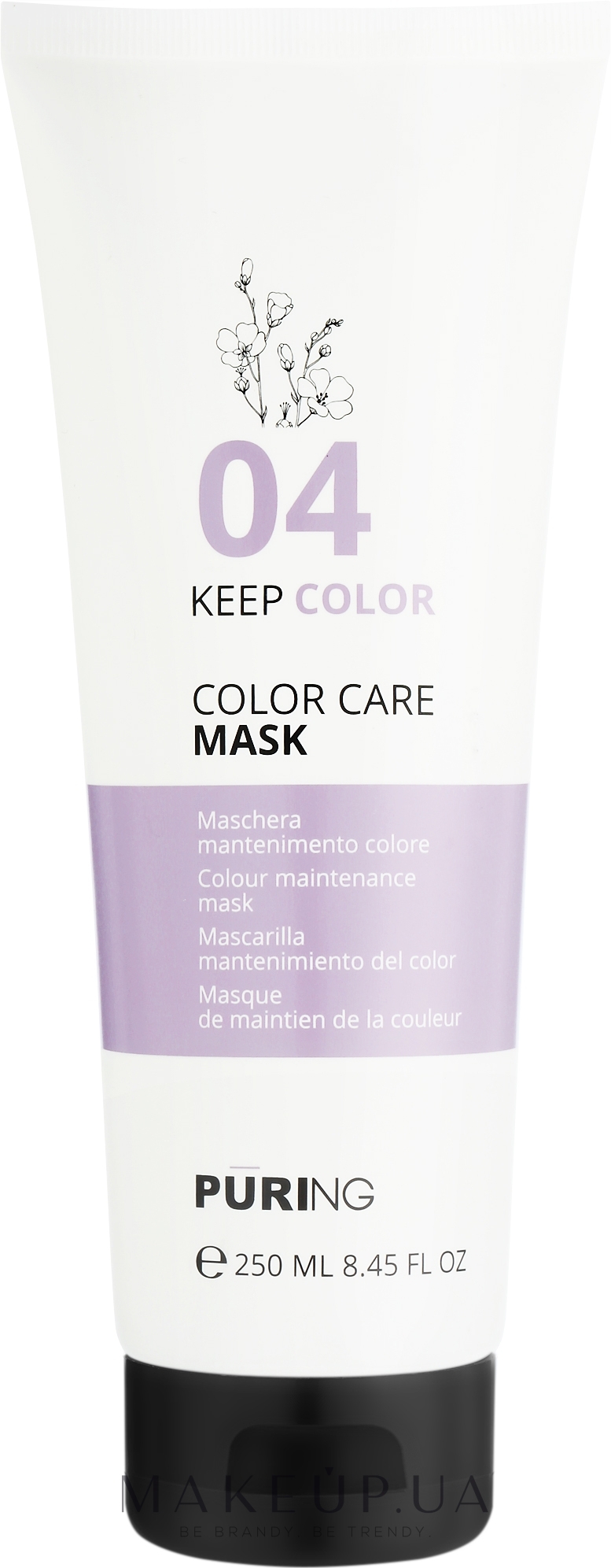 Маска для поддержания цвета окрашенных волос - Puring 04 Keepcolor Color Care Mask — фото 250ml