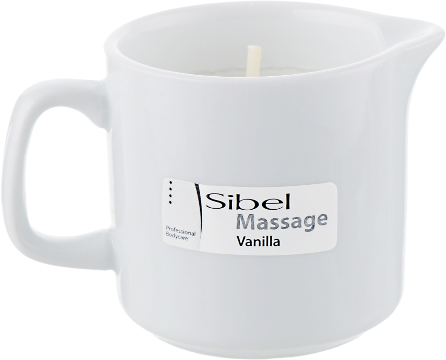 Восстанавливающее массажное масло-свеча "Ваниль" - Sibel Massage Candle — фото N2