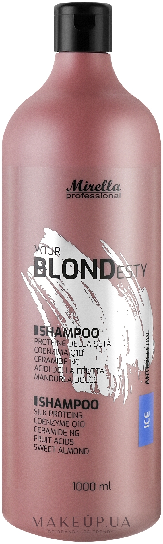 Шампунь для крижаних відтінків блонд - Mirella Ice Your Blondesty Shampoo — фото 1000ml