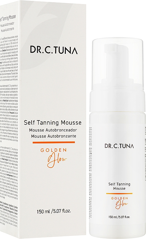 Мус-автозасмага для тіла - Farmasi Dr. C. Tuna Self Tanning Mousse Golden Glow — фото N2