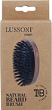 Щетка для бороды с натуральным ворсом кабана, овальная - Lussoni Men Natural Beard Brush — фото N3