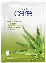 Парфумерія, косметика Тканинна маска з екстрактом алое вера - Avon Care Aloe Refreshing Sheet Mask