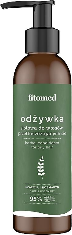 Кондиціонер для жирного волосся - Fitomed Herbs and Biotin Hair Conditioner — фото N1