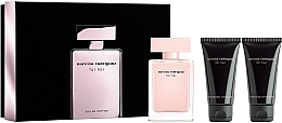 Парфумерія, косметика Narciso Rodriguez For Her - Набір (edp/50ml + b/lot/50ml + sh/gel/50ml)