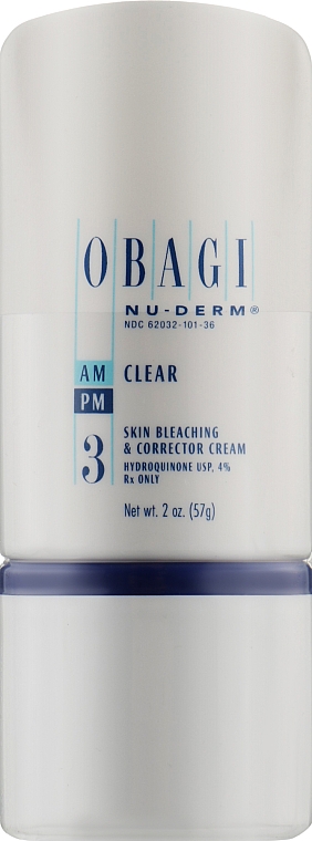 Крем для лица осветляющий с 4% гидрохиноном - Obagi Nu Derm Clear Rx Skin Brightening Cream