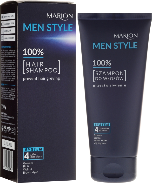Шампунь для чоловіків - Marion Men Style Shampoo Against Greying — фото N1