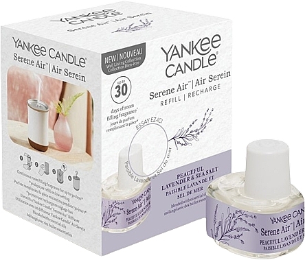 Змінний блок "Мирна лаванда та морська сіль" для електричного дифузора - Yankee Candle Serene Air — фото N1