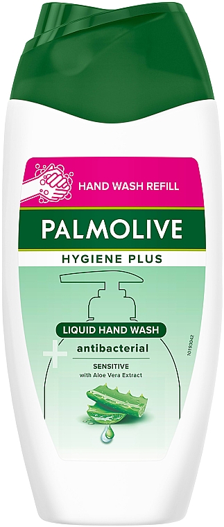 Жидкое мыло для рук, антибактериальное - Palmolive Hygiene Plus Aloe Vera Antibacterial Sensitive Hand Wash (сменный блок) — фото N1