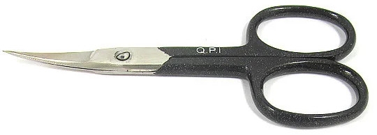 Ножиці нігтьові HH-404, 9.5 см, чорні - QPI — фото N1