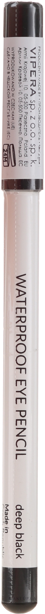 Водостійкий контурний олівець для очей - Vipera Waterproof Eye Pencil — фото Deep Black