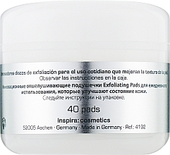 Очищувальні пади для обличчя з AHA-кислотами - Inspira:cosmetics Med AHA Radiant Complexion Pads — фото N1