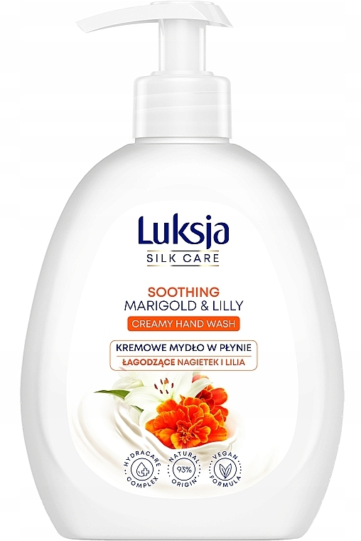 Рідке крем-мило "Календула та лілія" - Luksja Silk Care Soothing Marigold & Lily Hand Wash — фото N1