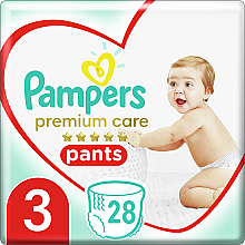 Парфумерія, косметика Підгузки-трусики Premium Care Pants Midi 3 (6-11 кг), 28 шт - Pampers