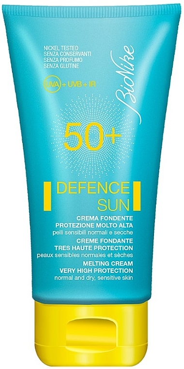 Сонцезахисний крем з дуже високим ступенем захисту SPF50+ - BioNike Defence Sun Melting Cream SPF50+ — фото N1