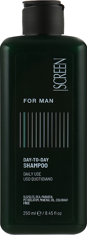 Чоловічий шампунь для волосся, для щоденного використання - Screen For Man Day-To-Day Shampoo
