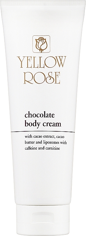 Шоколадный тонизирующий массажный крем для тела - Yellow Rose Chocolate Body Cream — фото N1